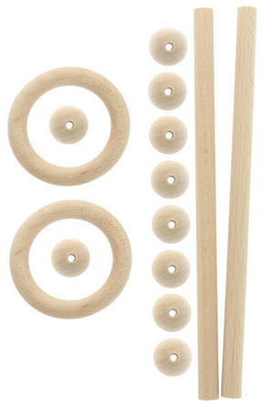 Zestaw sznurek bawełniany skręcany do makramy eco moonstone 5mm + akcesoria