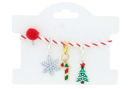 Zestaw Zawieszek Świątecznych Charms z Motywem Świątecznym