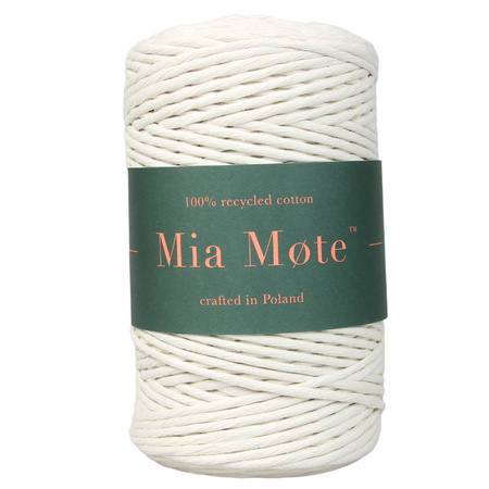 Sznurek bawełniany skręcany do makramy eco 3mm