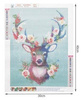 Zestaw kreatywny do rękodzieła haft diamentowy mozaika diamentowa jeleń 30x40cm