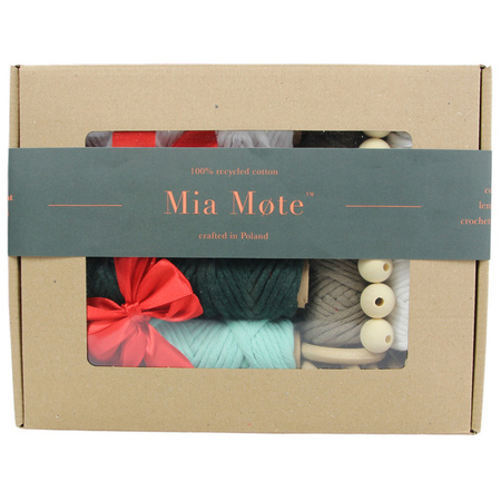 Zestaw do makramy Mikołaj dla początkujących 3mm z akcesoriami