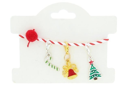 Zestaw Zawieszek Świątecznych Charms z Motywem Świątecznym